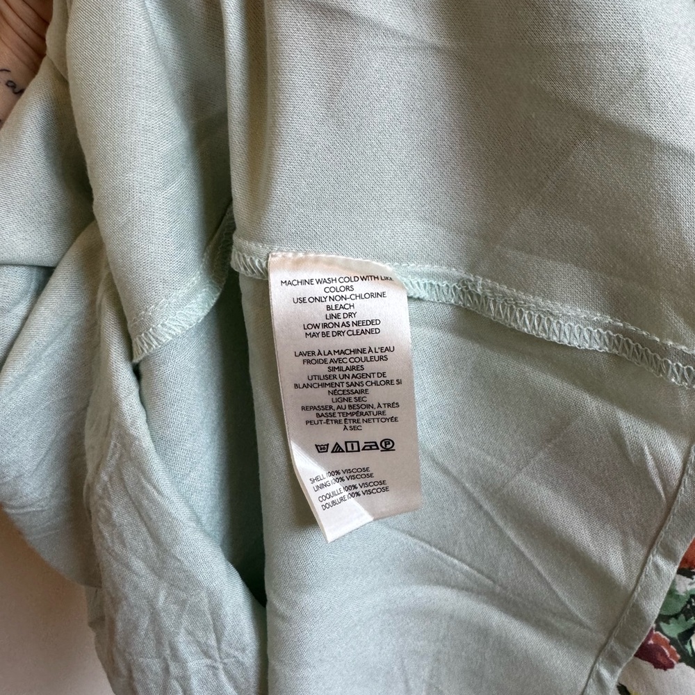 By Anthropologie short sleeve v neck slip midi Dress - Picture 9 of 10